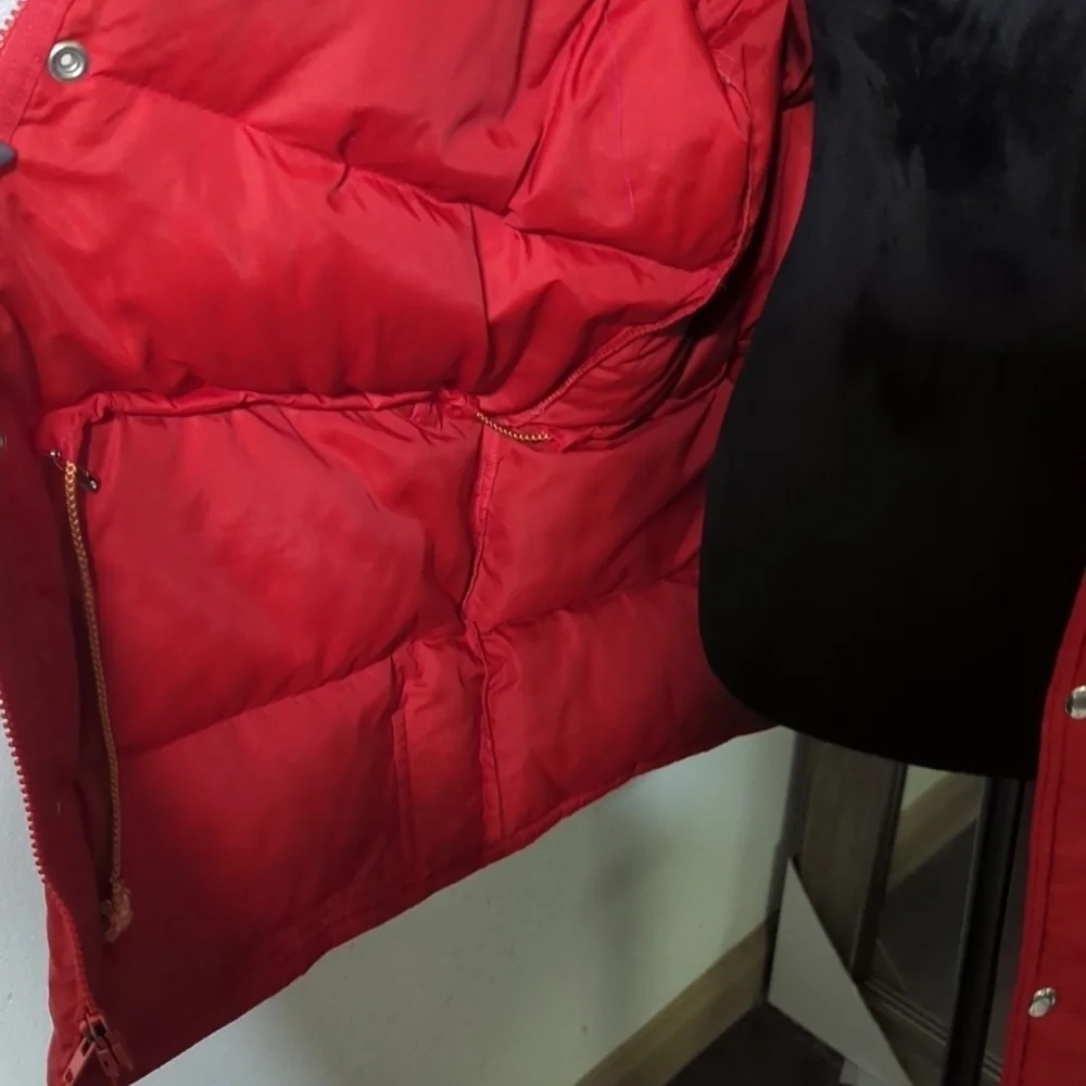 Vintage Swan Brand Down Full Zip Hooded Puffer Jacket